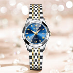 Carica l&#39;immagine nel visualizzatore di Gallery, Ladies Stainless Steel Waterproof Wristwatch
