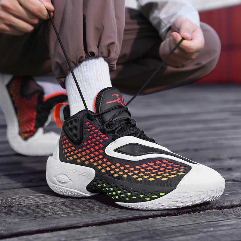 Men Basketball Shoes Mesh Breathable Fashion