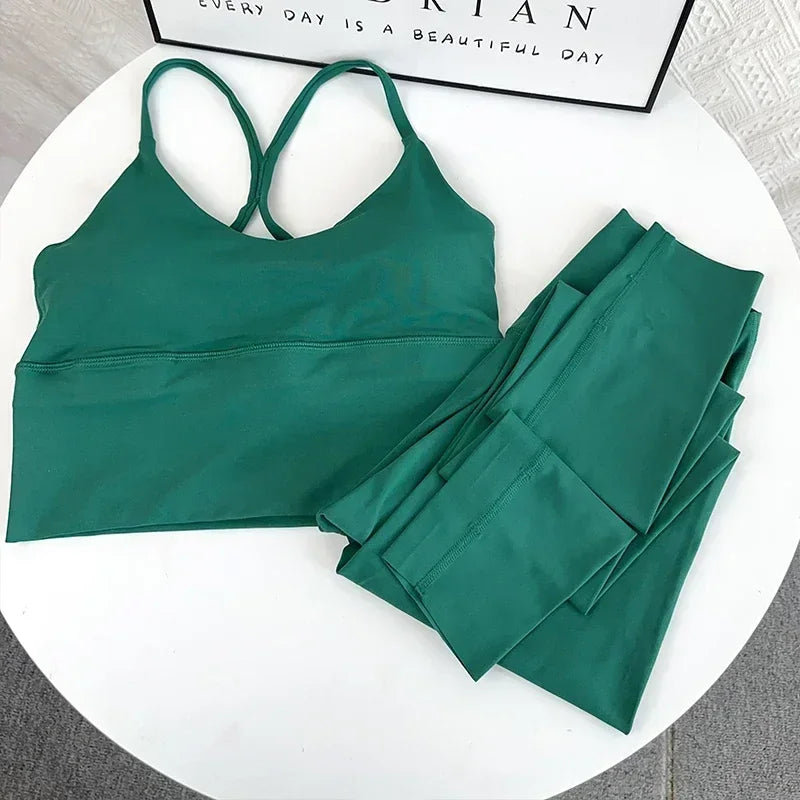 Elasticity High Waist 2 Piece Yoga Set