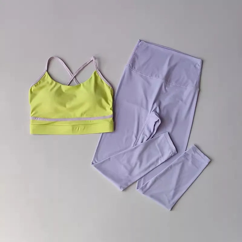 Women's 2 Piece High Waist Workout Set