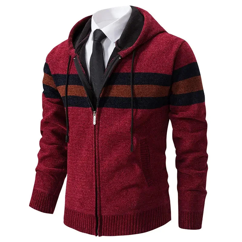 Men's Hooded Cardigan Sweater Coats