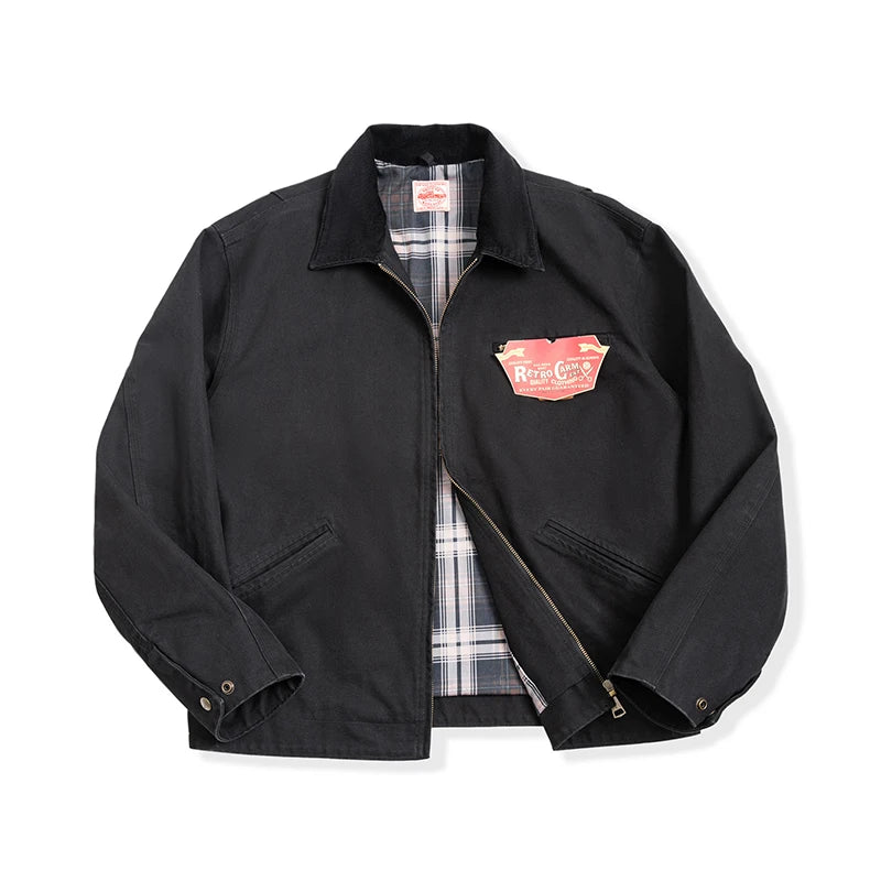 Men's Heavyweight Cotton Pockets Retro Hunting J001 Jacket.
