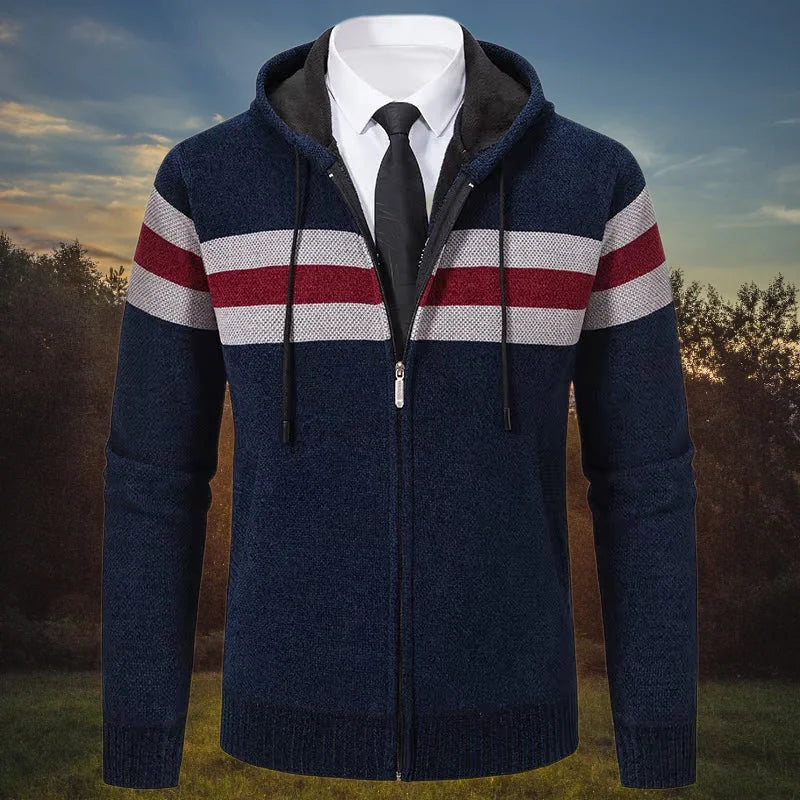 Men's Hooded Cardigan Sweater Coats