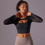 Load image into Gallery viewer, Women&#39;s Quick Dry Gym Yoga Shirt
