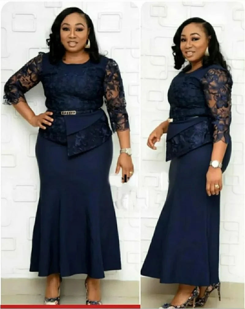 4XL 5XL Plus Size Long Maxi Dress
