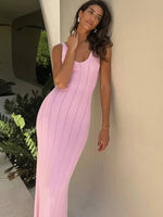 Load image into Gallery viewer, Trendix Knitted Elegant Long Backless Dress
