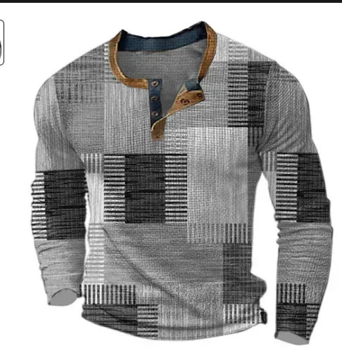 Oversized 6XL Men's Long Sleeve Top