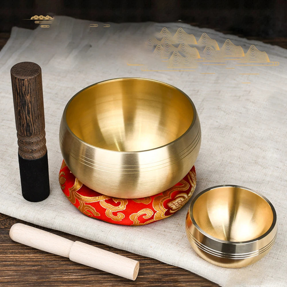 Sanskrit Bowl Nepal Tibet Buddha Tibetan Singing Bowl