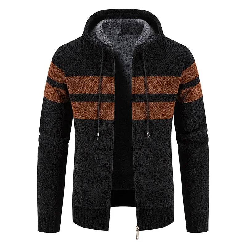 Men's Hooded Cardigan Sweater