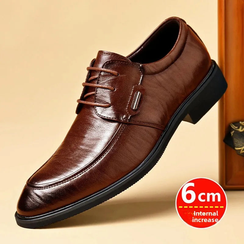 Men's Professional Height-increasing Leather Shoes.