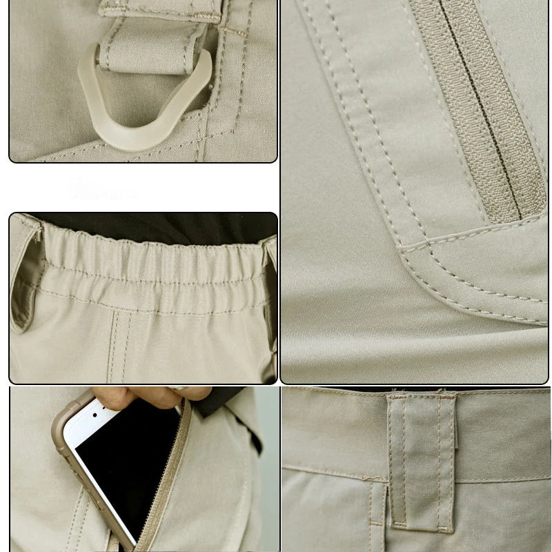 Men Cargo Tactical Quick Dry Multi-Pocket Shorts