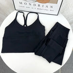 Load image into Gallery viewer, Elasticity High Waist 2 Piece Yoga Set
