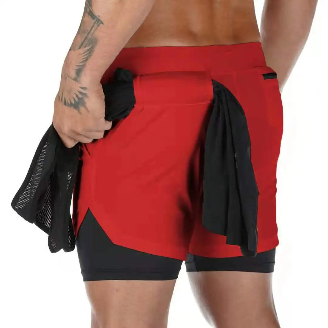 Men 2 in 1 Short Pants