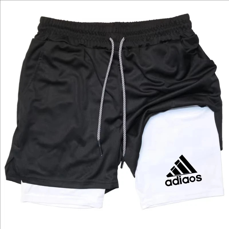 Men's Compression Two-In-One Breathable Shorts