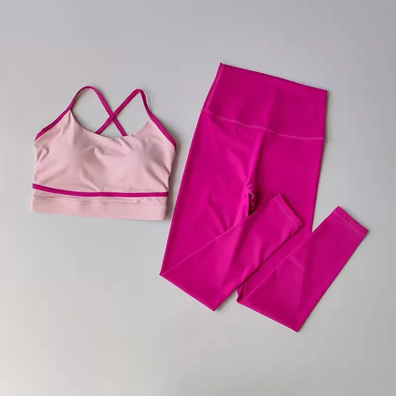 Women's 2 Piece High Waist Workout Set