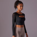 Load image into Gallery viewer, Women&#39;s Quick Dry Gym Yoga Shirt
