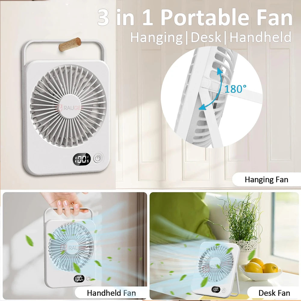 Mini USB Rechargeable Portable Desktop Fan