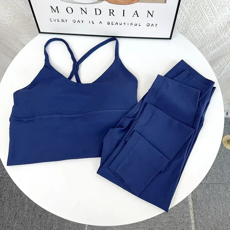 Elasticity High Waist 2 Piece Yoga Set