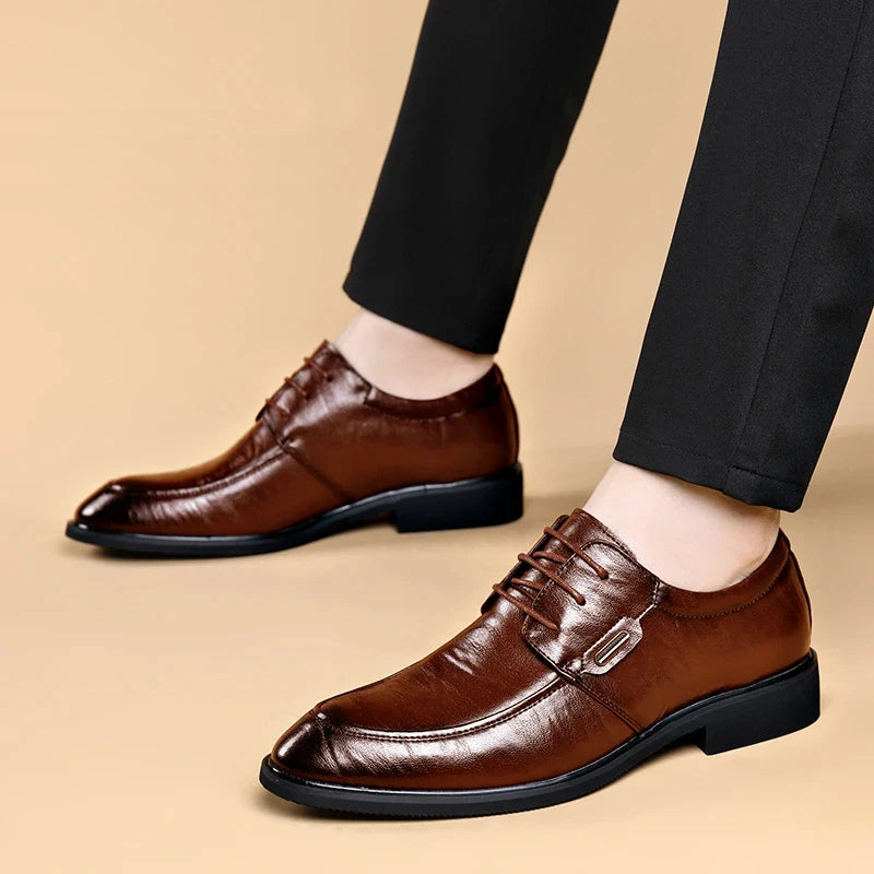 Men's Professional Height-increasing Leather Shoes.