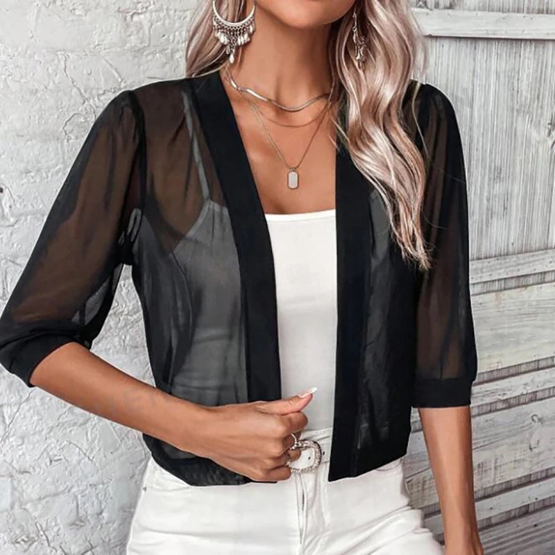 Women's Thin Mesh Cardigan