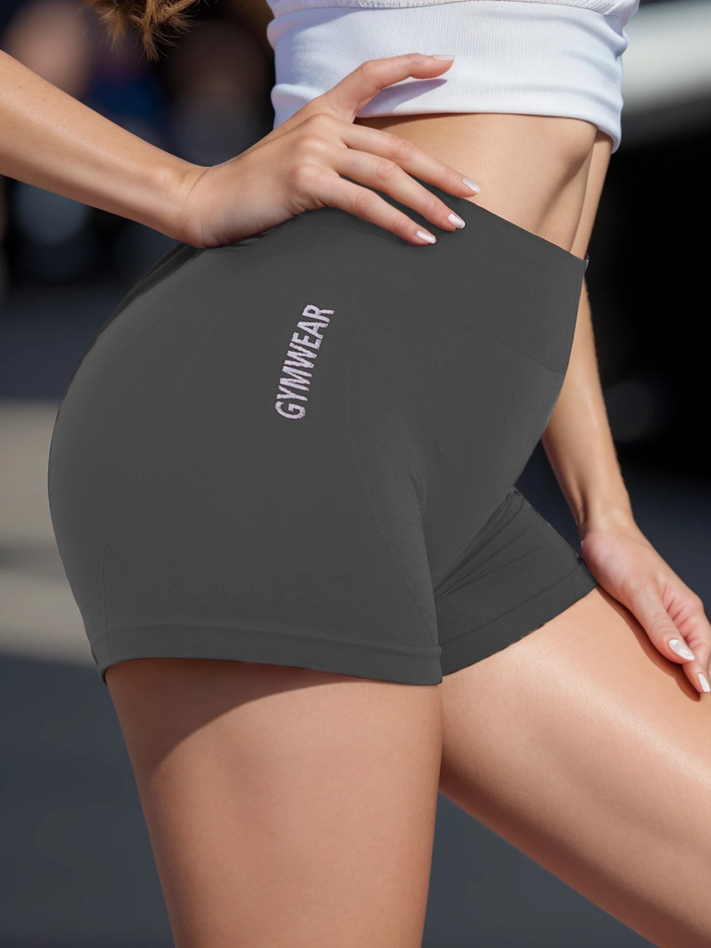 Female Tight Yoga Breathable Shorts
