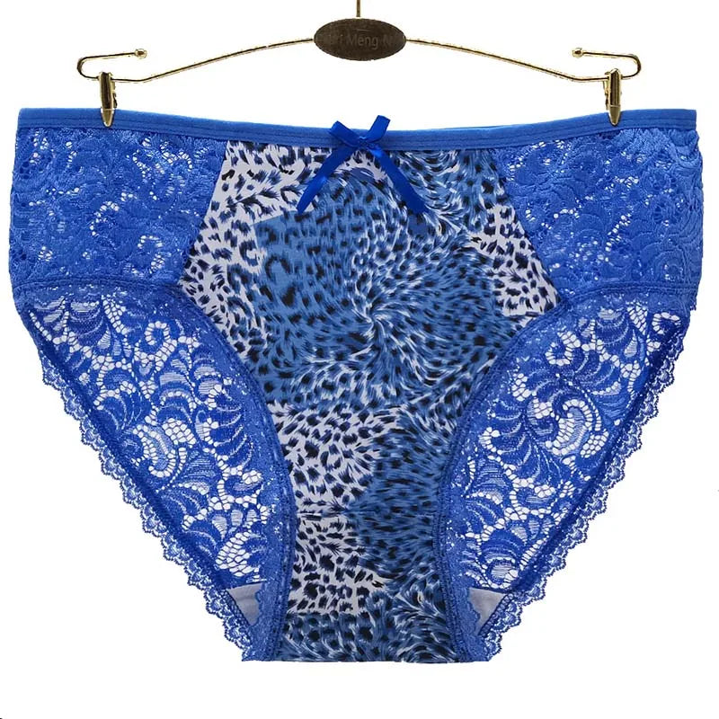 Women's 6 Piece Leopard Print Plus Size Panties.