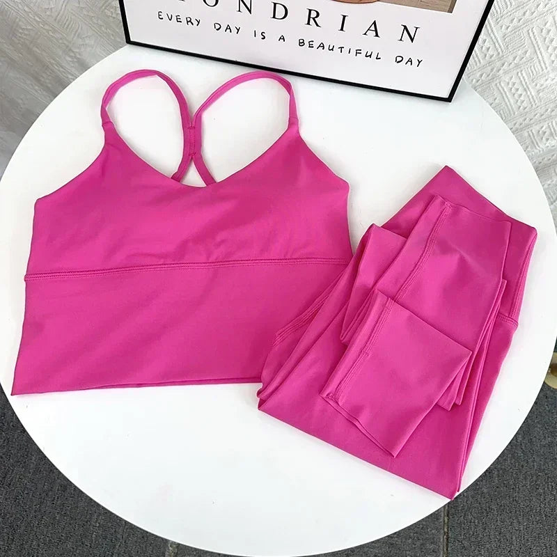 Elasticity High Waist 2 Piece Yoga Set