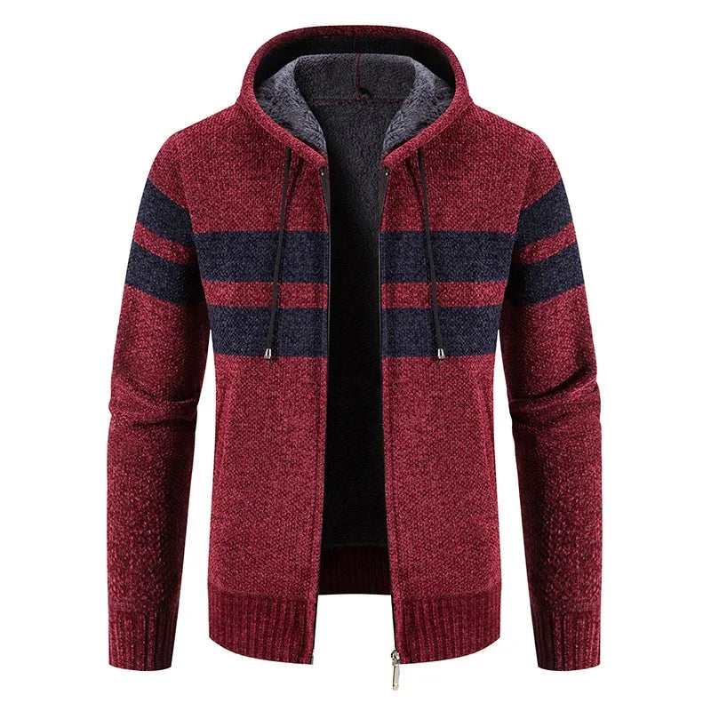 Men's Hooded Cardigan Sweater