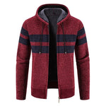 Load image into Gallery viewer, Men&#39;s Hooded Cardigan Sweater
