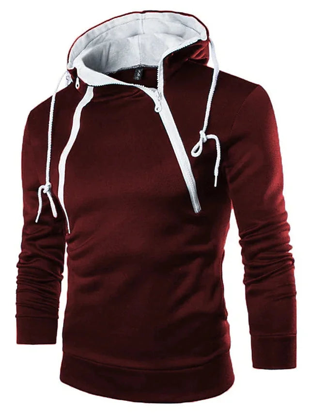 Men's Hooded Long Sleeve Sweater