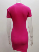 Load image into Gallery viewer, Women&#39;s Zipper mini Dress

