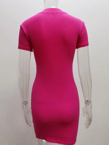 Women's Zipper mini Dress