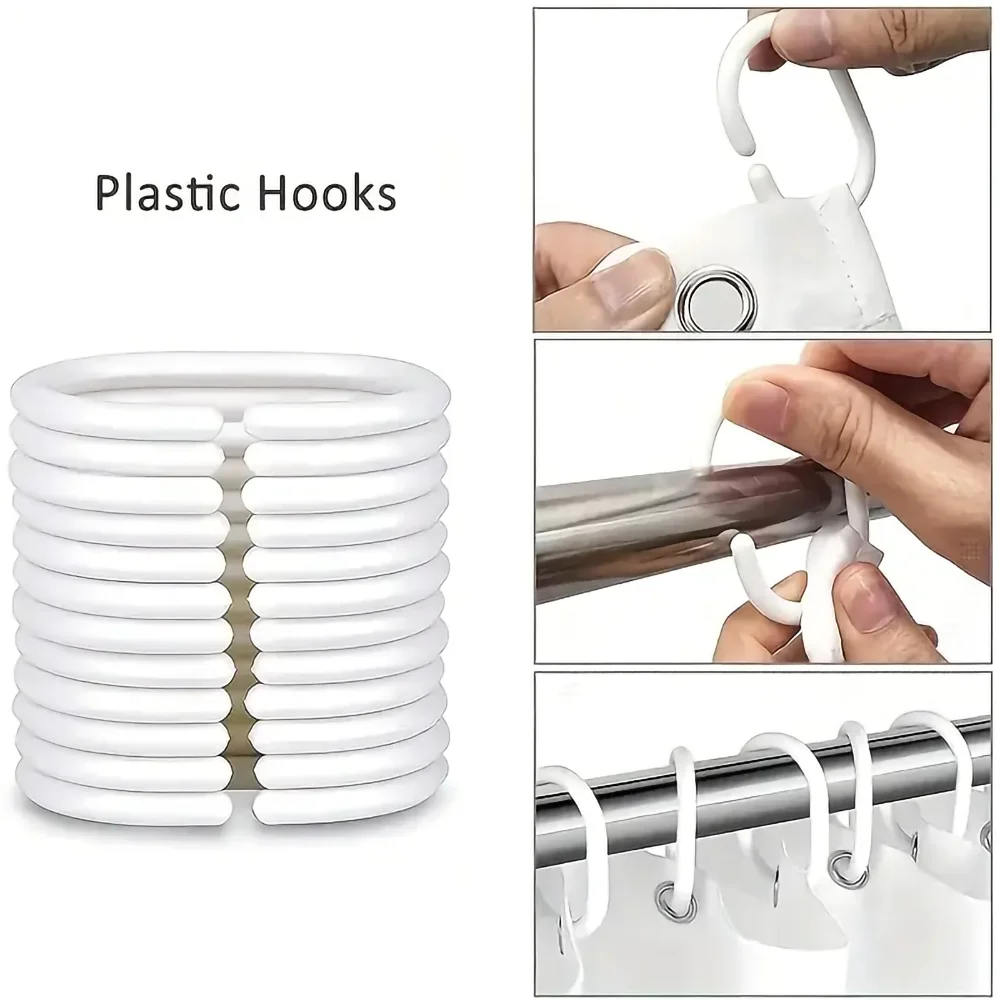 1 Set Of Yellow Sunflower Flower Oil Painting Printed Shower Curtains, Summer Style, With 12 Hooks And Bathroom Floor Mats