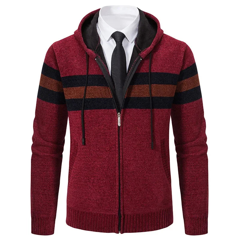 Men's Hooded Cardigan Sweater Coats
