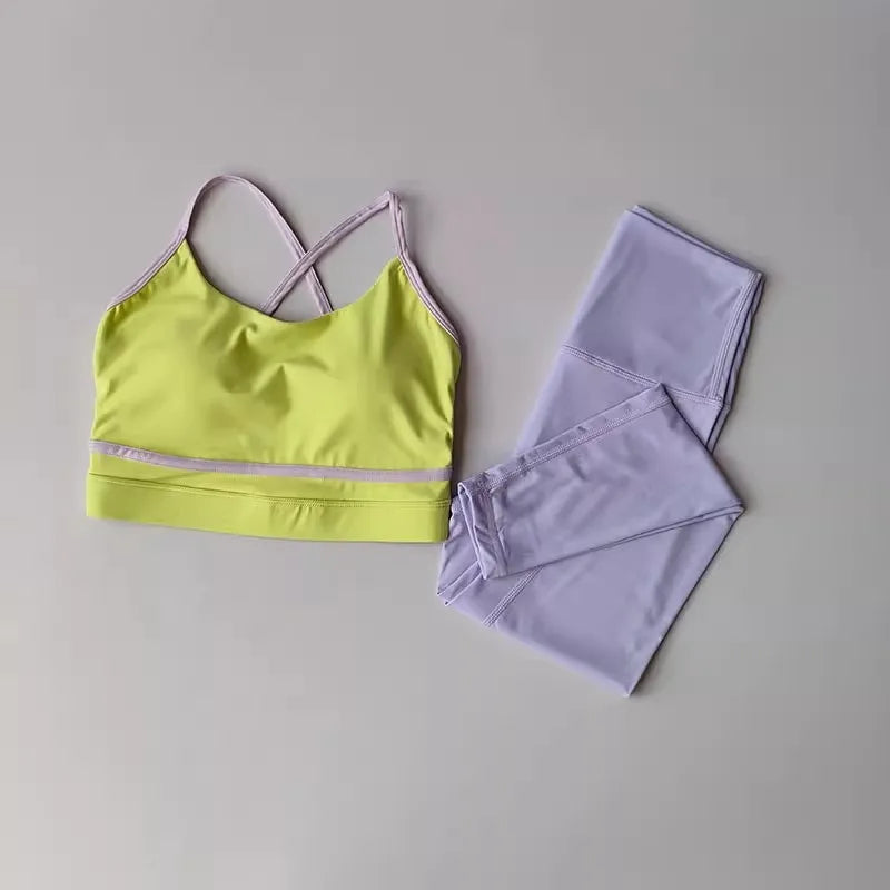 Women's 2 Piece High Waist Workout Set