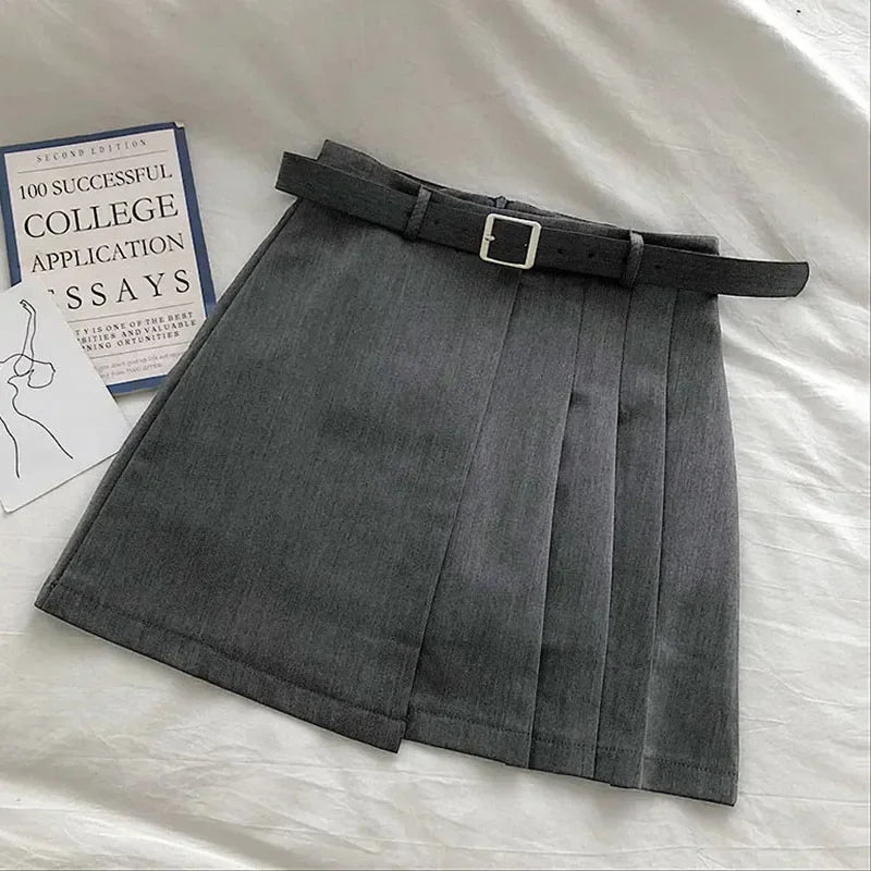 High Waist Women's Pleated Skirt