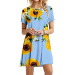 Load image into Gallery viewer, Hot Sale Boho Sunflower Dress
