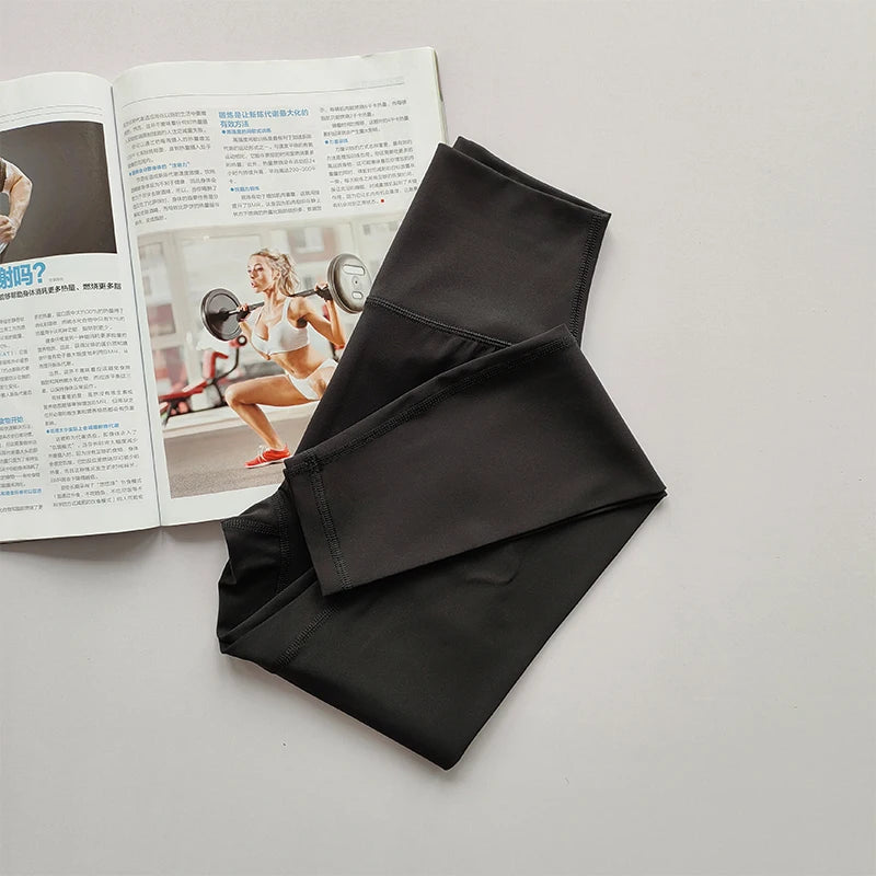 Women High Waist Yoga Elastic Pants