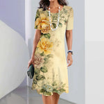 Load image into Gallery viewer, Women&#39;s Sunflower Fashion Dress
