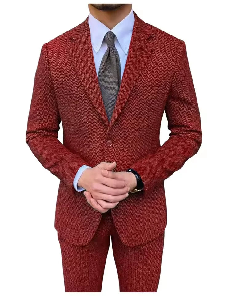Men's 2 piece Retro British Suit