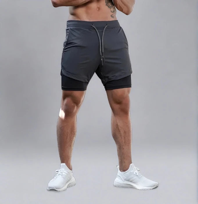 Men 2 in 1 Short Pants