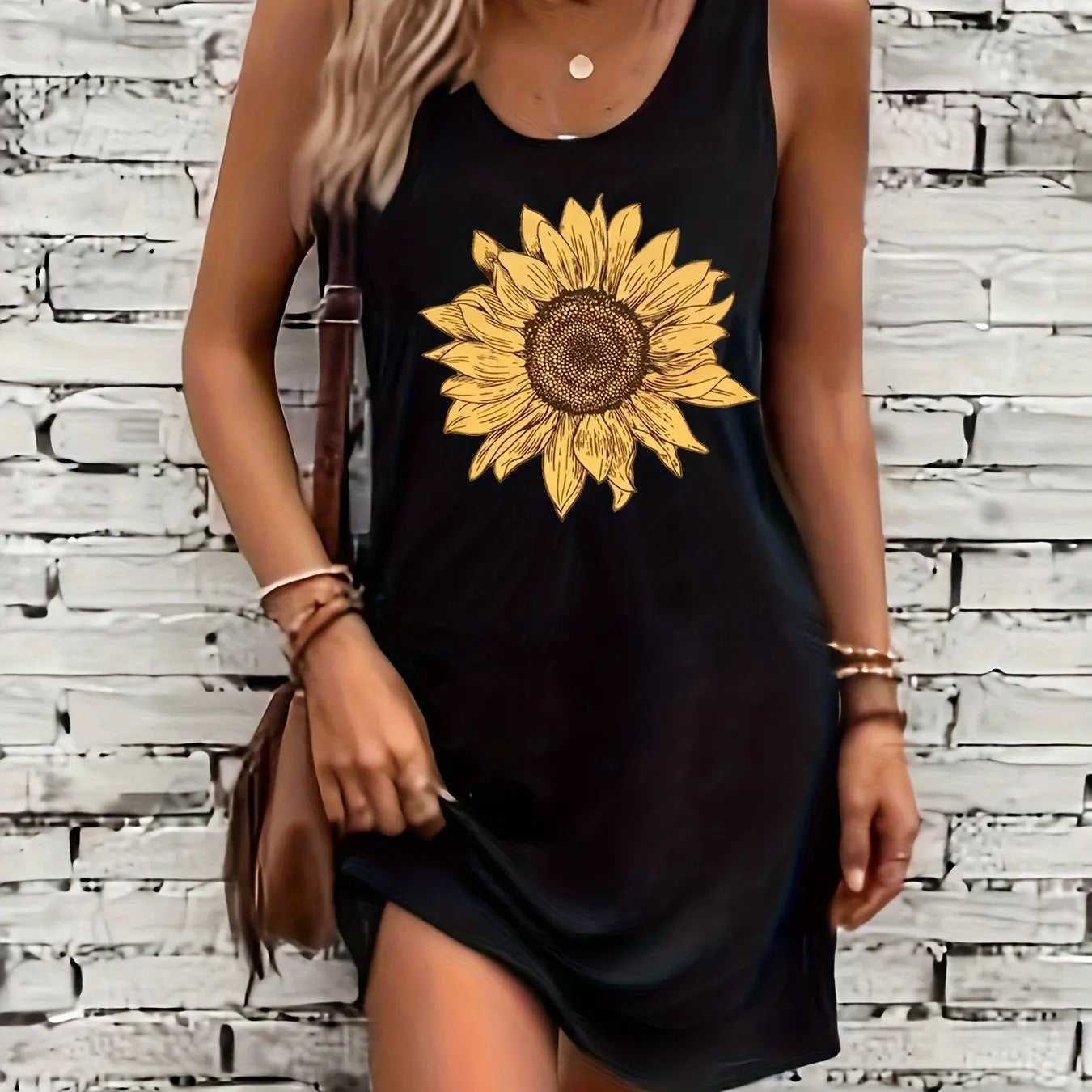 Women's Sunflower Fashion Dress