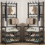 Load image into Gallery viewer, Clothes Hanger Multi-Layer Shoe Rack

