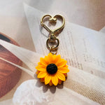 Load image into Gallery viewer, Creative Sunflower Love Heart Keychains
