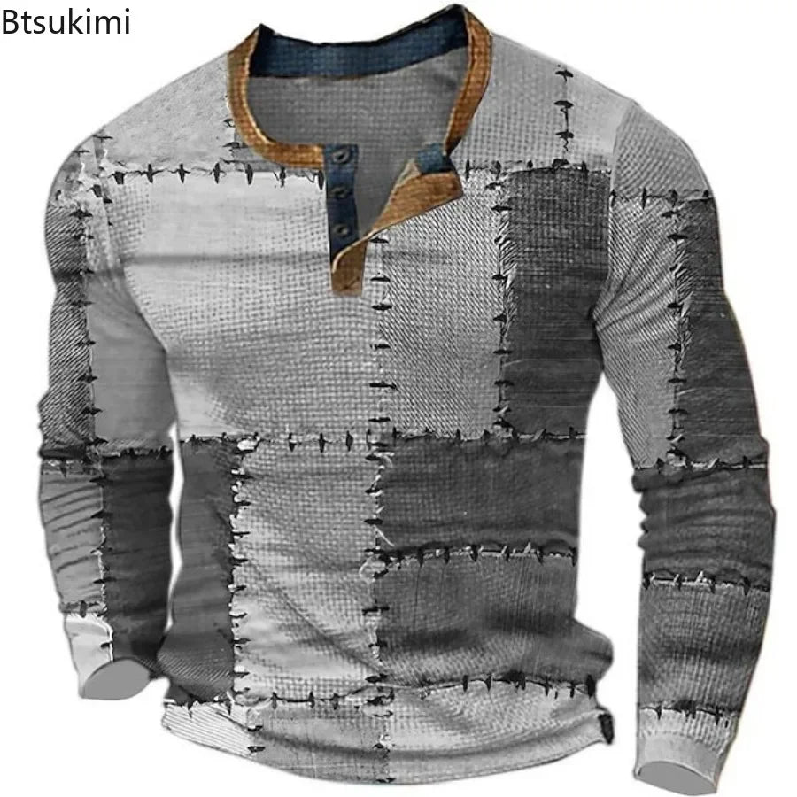 Oversized 6XL Men's Long Sleeve Top