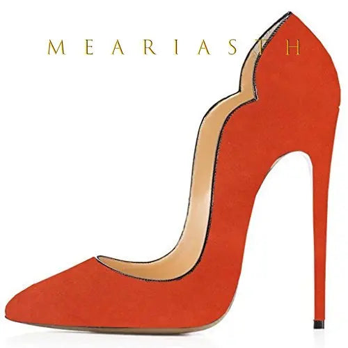 Women's 12cm High Heels Patent Leather Shoes.