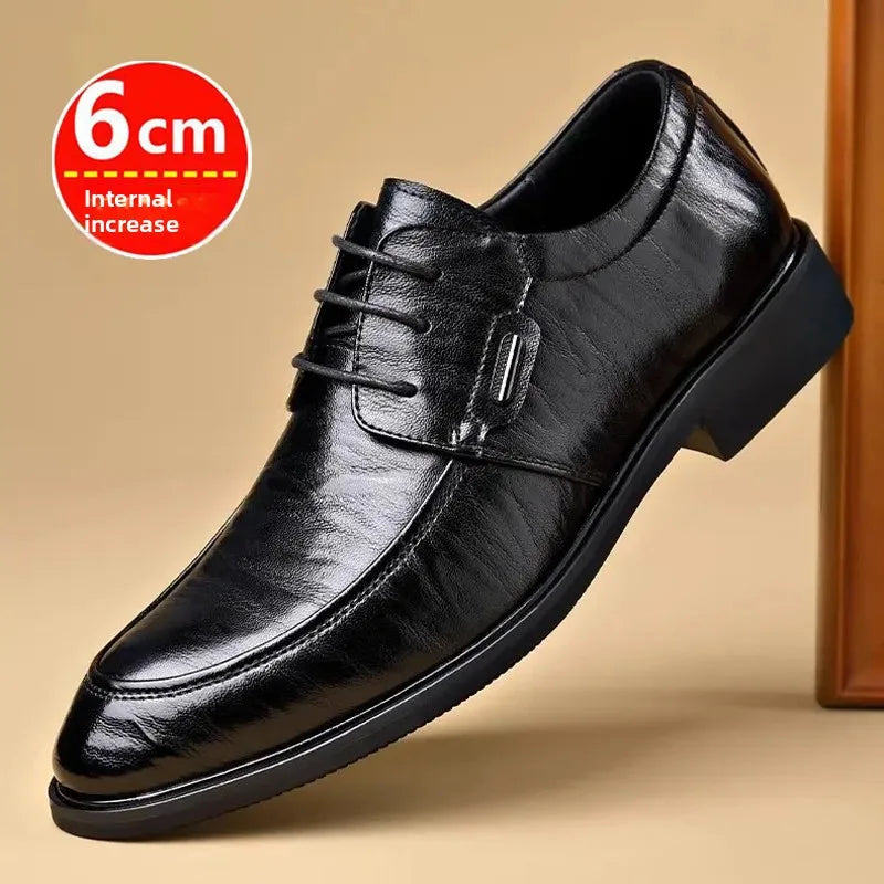 Men's Professional Height-increasing Leather Shoes.