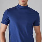 Load image into Gallery viewer, Men&#39;s Half High Collar Slim Fit T-shirt
