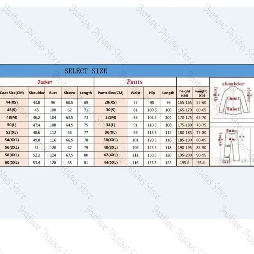 New Men's Digital Print Casual Suit