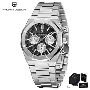 Mens Quartz Sapphire Stainless Steel Watch